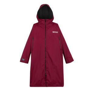 Regatta Unisex Adult Waterproof Fleece Lined Changing Robe / Dark Maroon